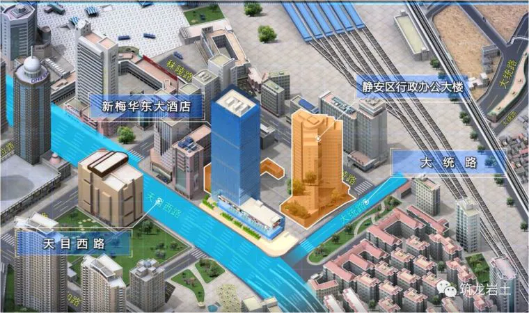 停车场道闸系统设计方案资料下载-基坑实例：上海某超深基坑围护设计方案