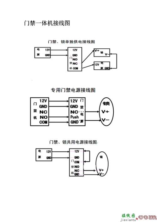门禁接线图，门禁接线图方法图解  第2张