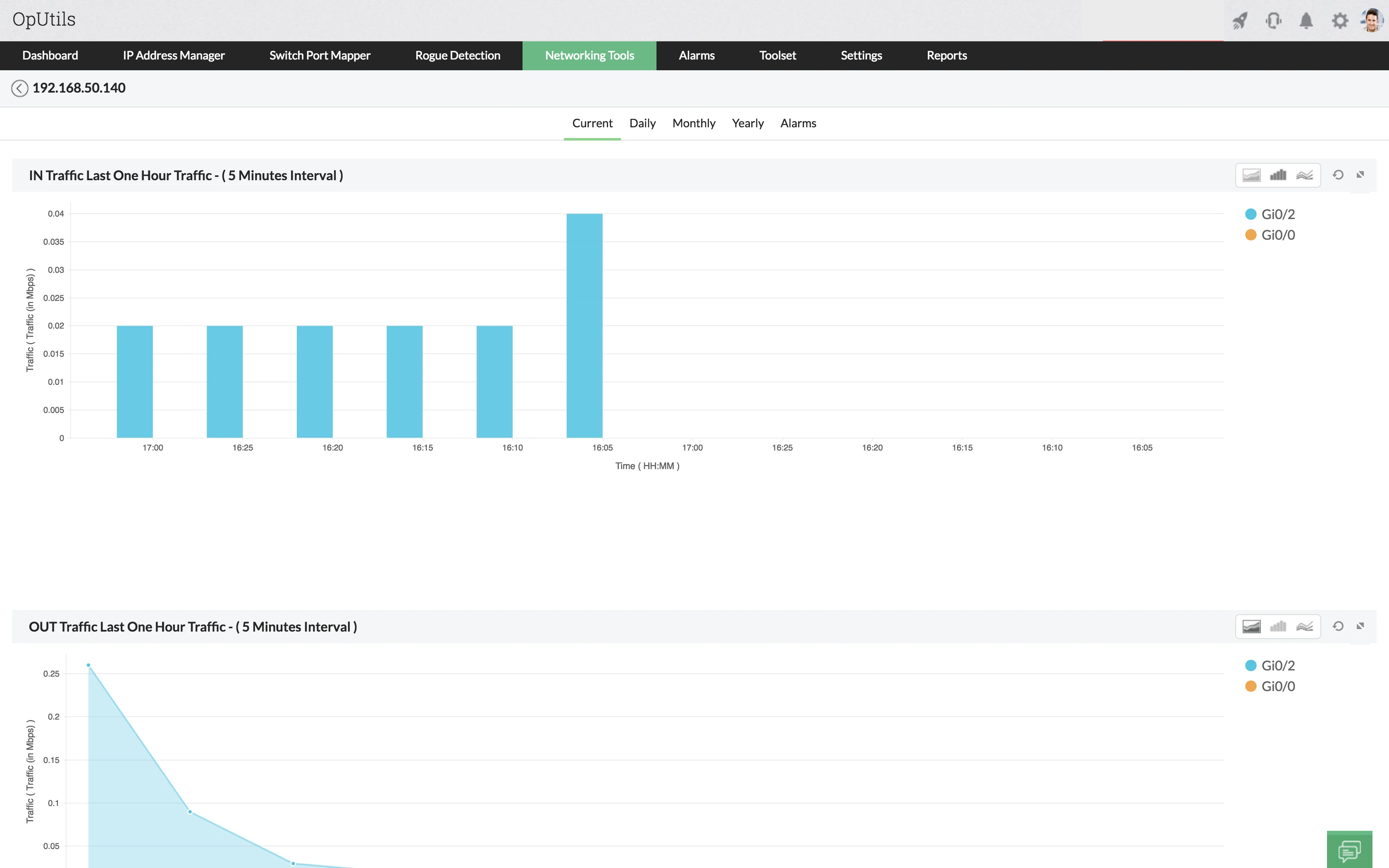网络带宽监视器-网络流量监控工具 - ManageEngine OpUtils