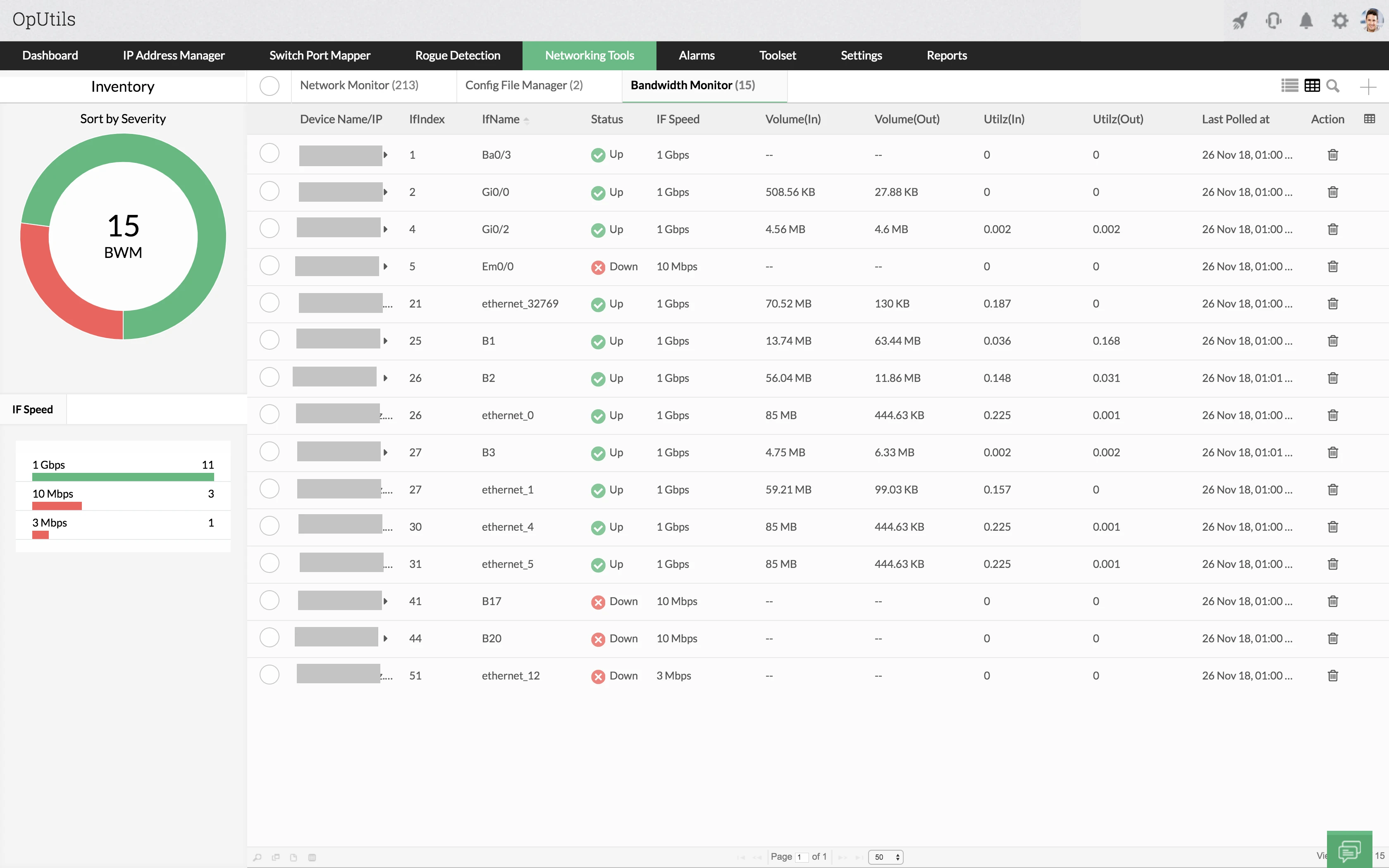 网络带宽工具-网络流量监控 - ManageEngine OpUtils